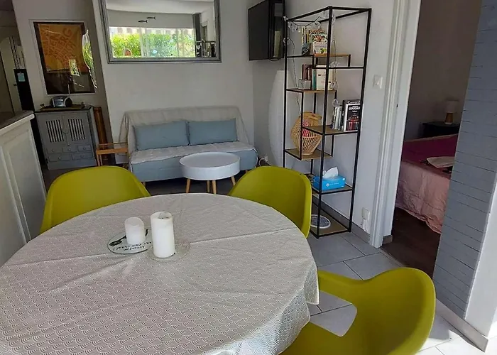 Climatise 3 Pieces, 6 Pers, Terrasse, Bbq, Parking Prive, A 100 M De La - Fr-1-423-253